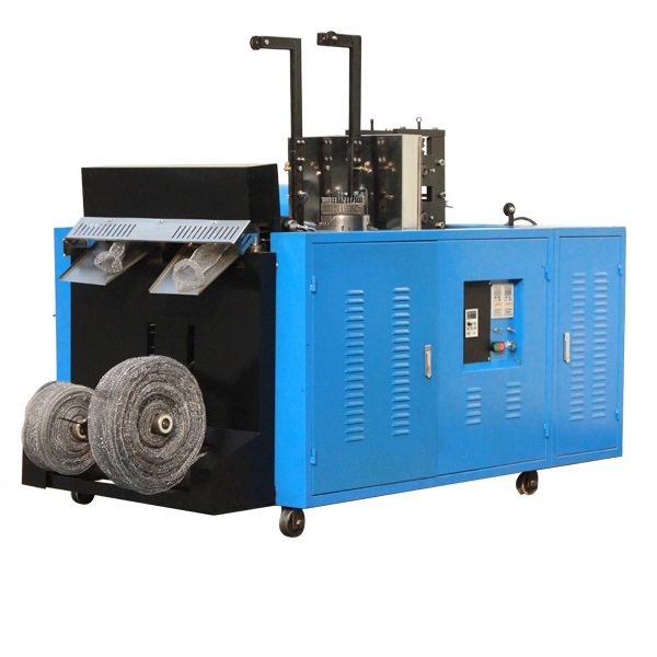 2 Heads Mesh Scourer Knitting Machine